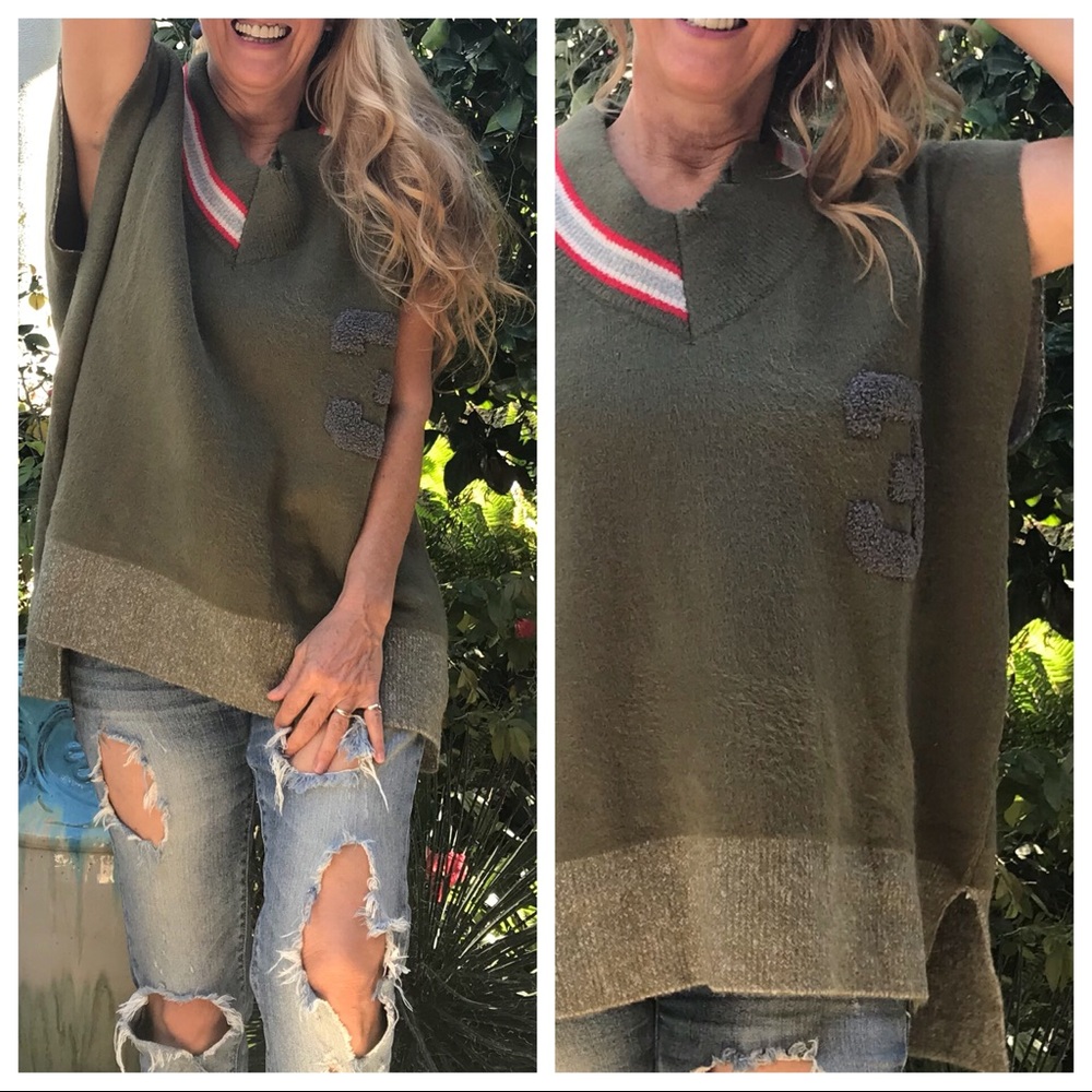 LAST 🔘 1 2 3 Hike! Varsity V-Neck Sweater Vest - Picture 5 of 8